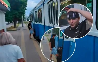 Заради «хайпу» зупинили трамвай. У Вінниці підлітки блокували двері й провокували водійок