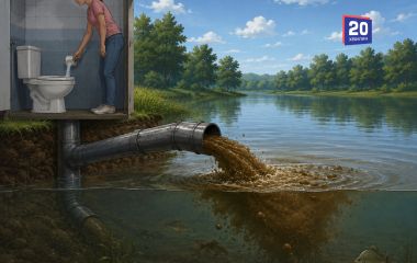 У водойму під Вінницею зливають фекалії