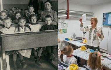 Уроки під окупацією в 41-му і під сиренами сьогодні. До Дня вчителя згадуємо, як навчали дітей попри війну