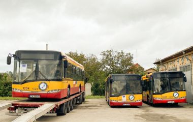 Вінниця отримала 12 автобусів із Польщі: їх готують до роботи на маршрутах