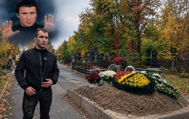 «Вони не дозволили попрощатися з батьком»: зустріли на кладовищі чоловіка, який називає себе сином Кашпіровського