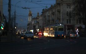 Через реконструкцію на площі Гагаріна не ходять нічні тролейбуси