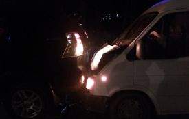 Біля перехрестя Барського шосе та Келецької водій Ford Transit в’їхав у Toyota Prada