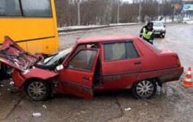 ДТП вихідних: «Таврія» в'їхала в автобус «Вінниця-Гриженці», а Lanos — у людей