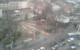 Кіпіш у Вінниці: Гройсман та Порошенко приїхали. Вебкамери та світлофори не працюють