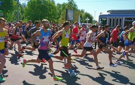 Вінниця біжить! Спортсмени вже долають напівмарафон у 21 км!