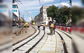 Нова колія на Соборній прослужить 10-15 років. А коли відновлять рух трамваїв?