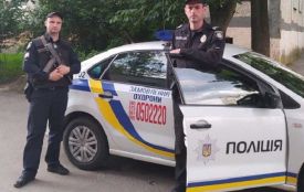 У Вінниці з ножем напали на водія тролейбусу, але поліцейські охорони оперативно затримали винуватців (Пресслужба Управління поліції охорони)