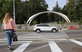 Перший день роботи світлофорів на площі Гагаріна (ФОТОРЕПОРТАЖ)