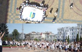 Яскравий Олімпійський день у Вінниці: сотня дітей долучились до всеукраїнського флешмобу