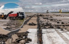 Реконструкція у вінницькому аеропорту стартувала з демонтажу покриття «злітки»
