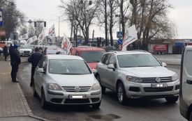 Автопробіг SaveФОП. У Вінниці підприємці мітингували проти введення касових апаратів