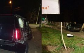 П’яна аварія біля Аграрного університету: водій на позашляховику влетів у паркан