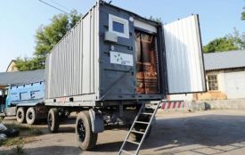 Ще одну мобільну «лазню на колесах» відправили військовим на фронт з Вінниці