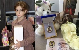 Юну піаністку з Бару, що зібрала на ЗСУ понад 100 тисяч гривень, нагородили нагрудним знаком