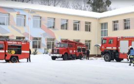 На Вінниччині рятувальники провели навчання: ліквідовували умовну «пожежу» в ліцеї