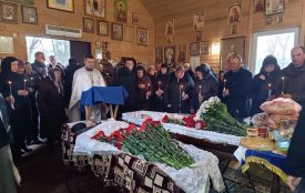 «Де моя дитина?» — останнє питання загиблої. Немирів попрощався з подружжям Остапенків