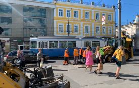 У центрі Вінниці оновлюють трамвайні колії. Скільки триватимуть ремонтні роботи?