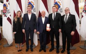 Почесний консул з Вінниці Ігор Скоромний отримав Хрест Визнання від президента Латвії