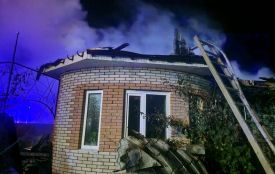 На Вінниччині внаслідок падіння БпЛА загорівся житловий будинок