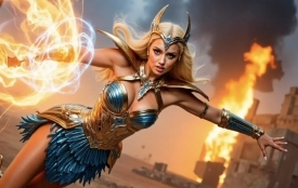Кліп, який створив ШІ: Оля Полякова стала героїнею коміксів Marvel