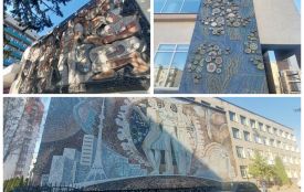 У Вінниці почали дбайливу реставрацію мозаїк на фасадах будівель