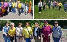 Вінницькі пенсіонери опановують скандинавську ходу для покращення здоров'я