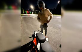 Спіймали хлопця, який «ганяв» без прав, п'яний і на незареєстрованому мотоциклі