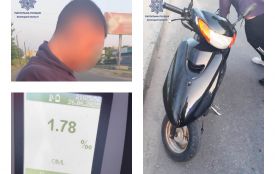 П'яний, без прав та на скутері: 18-річний водій отримав чотири адмінматеріали