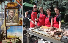 Смакували, допомагали, згадували Героїв. Вінничани зібралися на польову кухню памʼяті Тараса Сича