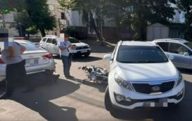 На Магістратській водій KIA збив мотоцикліста. Подробиці аварії