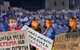 «Назад у 2013-й?»: у Вінниці відбулася акція проти закону №12414