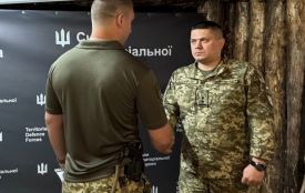 У 120-й бригаді Тероборони призначили нового начальника штабу та вручили звання офіцерам