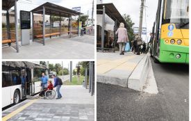 На Зулінського облаштували безбар’єрні зупинки з тактильною плиткою та кассельськими бордюрами