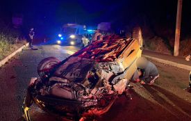 У Тульчині водій в’їхав у бетонну опору і втік з місця ДТП