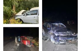 Машина збила жінку на подвір'ї, легковик врізався в трактор, а ще один — у дерево