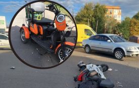 Двоє в лікарні: у ДТП постраждали водії скутера та мопеда