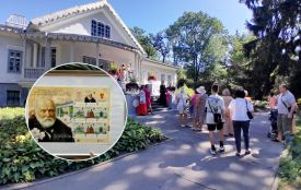 Портрет у пелюстках вишні: у садибі Пирогова волонтери показали, як допомагають фронту