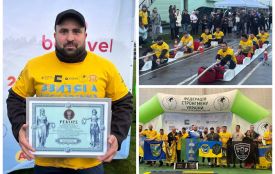 «Вінницький Титан» Армен Гарибян разом з командою ветеранів встановив рекорд України, протягнувши два автобуси