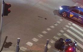 На Старому місті мотоцикліст проїхав на червоне і врізався в Hyundai