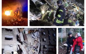 На місцях влучань після нічної атаки на Вінниччину працює понад 130 рятувальників