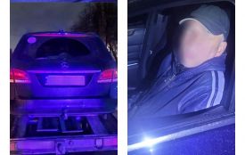 «Форсаж» під час комендантської години. П'яний на Mercedes намагався втекти від копів