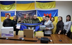 Виконавчий апарат Вінницької обласної ради передав Силам протиповітряної оборони необхідну техніку (Пресслужба Вінницької обласної ради)