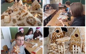 Пряникове місто до новорічних свят створили учні Тростянецького ліцею