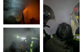 Дим заповнив будинок — рятувальники вивели жінку з палаючої кухні