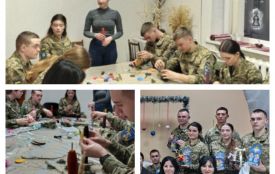 Замість полігонів — майстер-клас: вінницькі курсанти створювали символи Святої вечері