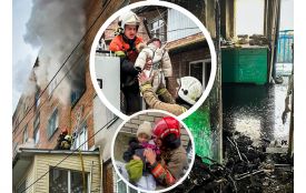 На Корнелюка рятувальники винесли з палаючої квартири двох дітей