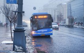 На два маршрути у Вінниці вийшли нові газові автобуси Solaris