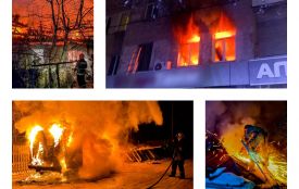 Надзвичайники витягли пенсіонерку з диму на Театральній, а в Крижополі гасили супермаркет