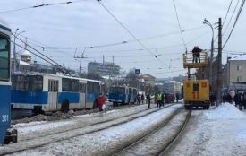Через обрив контактного дроту у Вінниці зупинили трамваї та тролейбуси